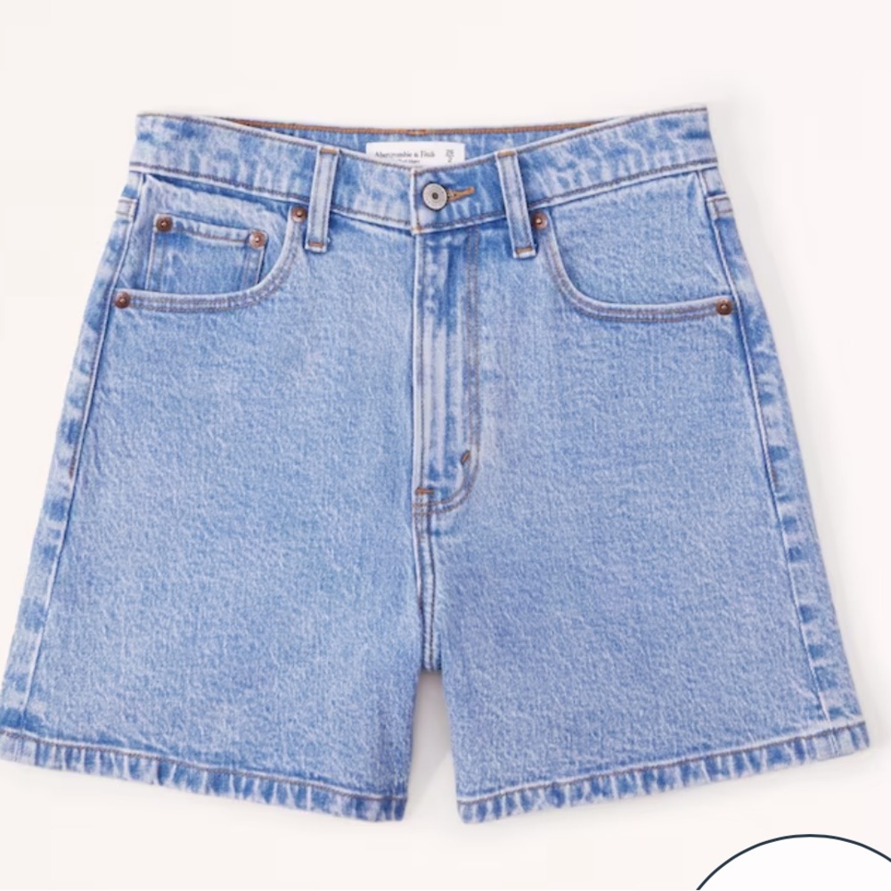 Abercrombie and fitch high rise dad short size 27 light